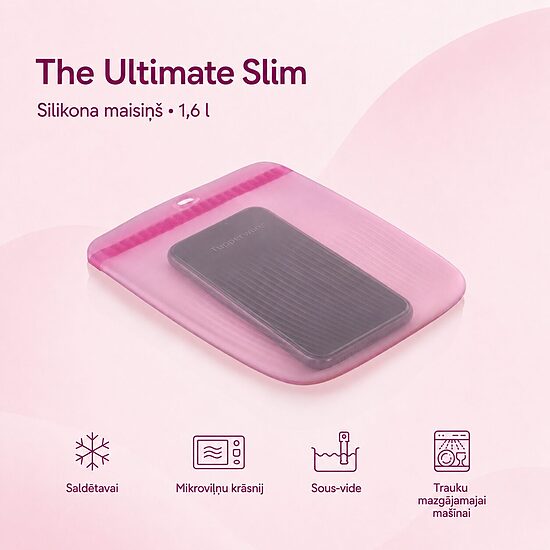“The Ultimate Slim” plānais silikona maisiņš 1,6 l (-12% atlaide)